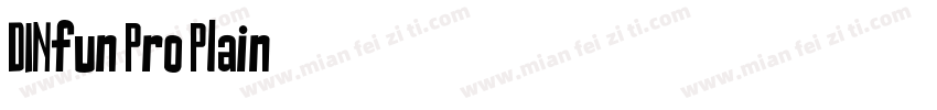 DINfun Pro Plain字体转换